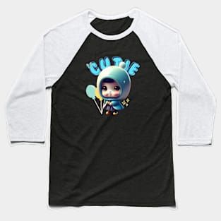 Cute Chibi Character Baseball T-Shirt